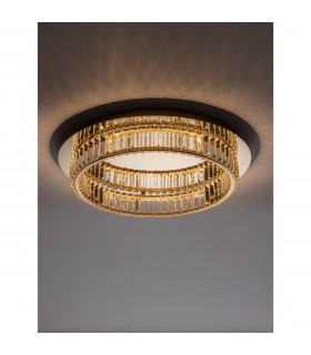 Aurelia 50cm Integrated LED Semi Flush Light Gold Metal Crystal LED 29W 1481Lm 3500K-2