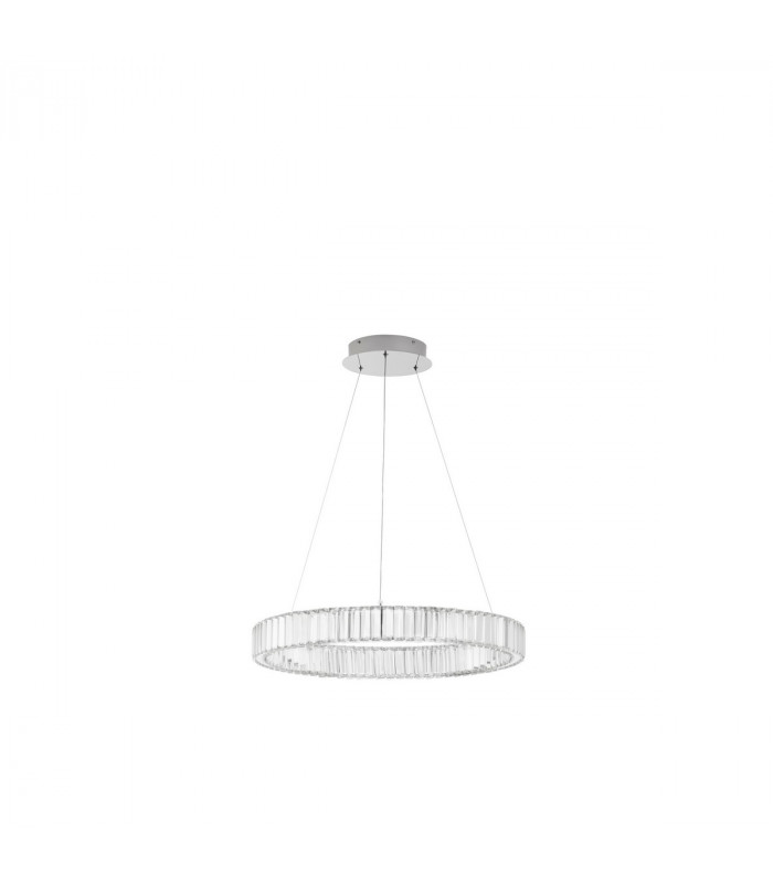 Aurelia Integrated LED Pendant Ceiling Light Chrome Metal Crystal LED 40W 4647Lm 3500K-1