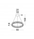 Aurelia Integrated LED Pendant Ceiling Light Chrome Metal Crystal LED 40W 4647Lm 3500K-3