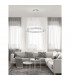 Aurelia Integrated LED Pendant Ceiling Light Chrome Metal Crystal LED 47W 4895Lm 3500K-2