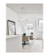Aurelia Integrated LED Pendant Ceiling Light Chrome Metal Crystal LED 46W 4328Lm 3500K-2