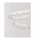 Aurelia Integrated LED Pendant Ceiling Light Chrome Metal Crystal LED 46W 4328Lm 3500K-3