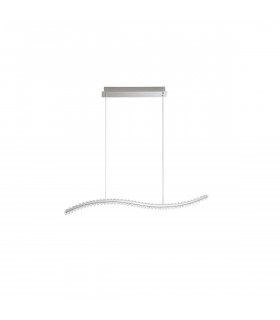 Aurelia Integrated LED Pendant Ceiling Light Chrome Metal Crystal LED 40W 3351Lm 3500K-1