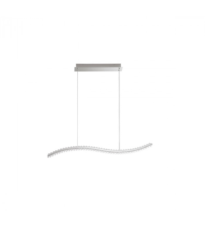 Aurelia Integrated LED Pendant Ceiling Light Chrome Metal Crystal LED 40W 3351Lm 3500K-1