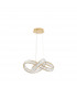 Conceto Integrated LED Pendant Ceiling Light Gold Metal Crystal LED 50W 4075.27Lm 3500K-1