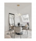 Conceto Integrated LED Pendant Ceiling Light Gold Metal Crystal LED 50W 4075.27Lm 3500K-2