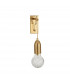 Veda Wall Lamp Brass Metal Clear Glass LED G9-1
