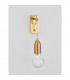 Veda Wall Lamp Brass Metal Clear Glass LED G9-4