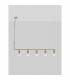 Veda 5 Light Bar Pendant Ceiling Light Brass Metal Clear Glass LED G9-3
