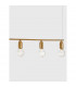 Veda 5 Light Bar Pendant Ceiling Light Brass Metal Clear Glass LED G9-7