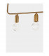 Veda 5 Light Bar Pendant Ceiling Light Brass Metal Clear Glass LED G9-9