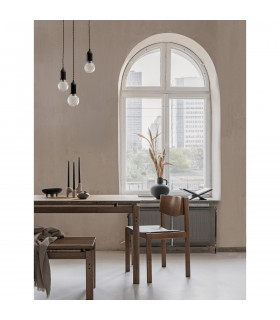 Veda 3 Light Cluster Pendant Ceiling Light Black Metal Clear Glass LED G9-2