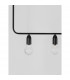 Veda 5 Light Bar Pendant Ceiling Light Black Metal Clear Glass LED G9-8