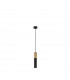 Pogno 5.6cm Long Slim Pendant Ceiling Light Sandy Black Gold Aluminium LED GU10 1x10W-1