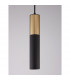 Pogno 5.6cm Long Slim Pendant Ceiling Light Sandy Black Gold Aluminium LED GU10 1x10W-4