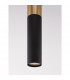 Pogno 5.6cm Long Slim Pendant Ceiling Light Sandy Black Gold Aluminium LED GU10 1x10W-6