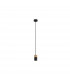 Pogno 5.6cm Slim Pendant Ceiling Light Sandy Black Gold Aluminium LED GU10 1x10W-1