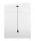 Pogno 5.6cm Slim Pendant Ceiling Light Sandy Black Gold Aluminium LED GU10 1x10W-3