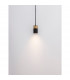 Pogno 5.6cm Slim Pendant Ceiling Light Sandy Black Gold Aluminium LED GU10 1x10W-4