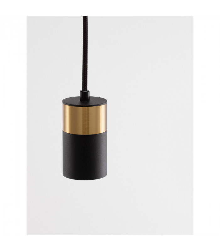 Pogno 5.6cm Slim Pendant Ceiling Light Sandy Black Gold Aluminium LED GU10 1x10W-6