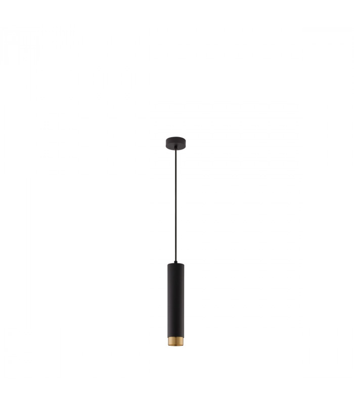 Pogno 5.9cm Long Slim Pendant Ceiling Light Sandy Black Gold Aluminium LED GU10 1x10W-1