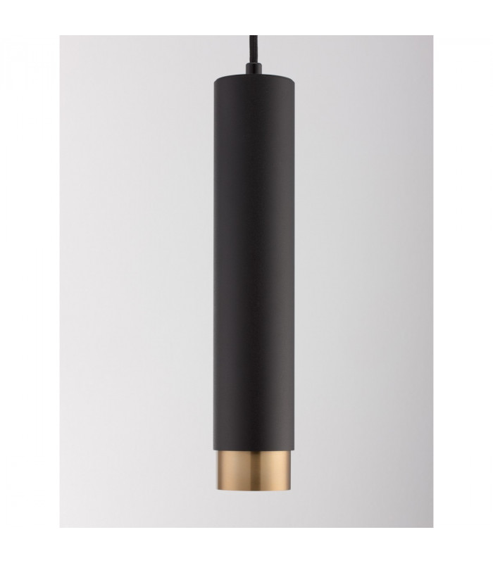 Pogno 5.9cm Long Slim Pendant Ceiling Light Sandy Black Gold Aluminium LED GU10 1x10W-5