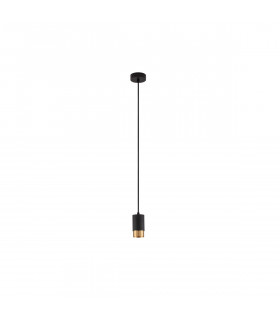 Pogno 5.9cm Slim Pendant Ceiling Light Sandy Black Gold Aluminium LED GU10 1x10W-1