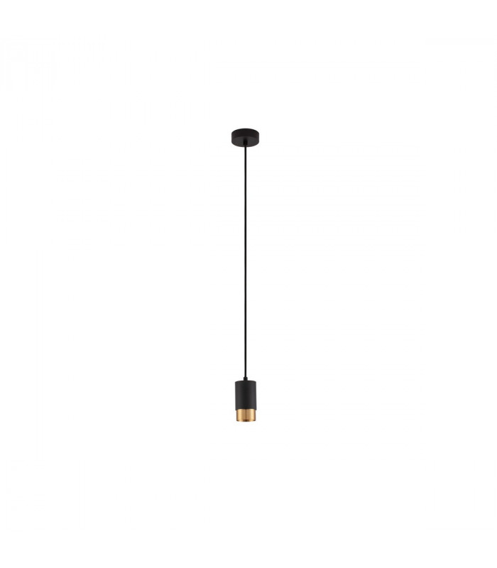 Pogno 5.9cm Slim Pendant Ceiling Light Sandy Black Gold Aluminium LED GU10 1x10W-1