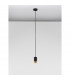 Pogno 5.9cm Slim Pendant Ceiling Light Sandy Black Gold Aluminium LED GU10 1x10W-2