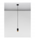 Pogno 5.9cm Slim Pendant Ceiling Light Sandy Black Gold Aluminium LED GU10 1x10W-3