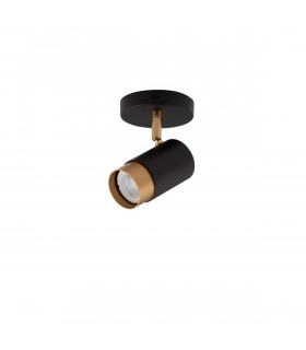 Pogno Single Spotlight Sandy black Gold Aluminium LED GU10 1x10W-1