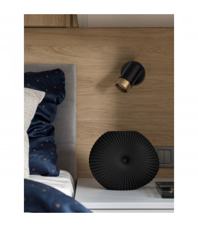 Pogno Single Spotlight Sandy black Gold Aluminium LED GU10 1x10W-2