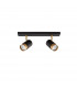 Pogno 2 Light Twin Ceiling Spotlight Sandy black Gold Aluminium LED GU10 2x10W-1