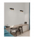 Pogno 2 Light Twin Ceiling Spotlight Sandy black Gold Aluminium LED GU10 2x10W-2
