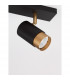 Pogno 2 Light Twin Ceiling Spotlight Sandy black Gold Aluminium LED GU10 2x10W-7