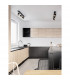 Pogno 3 Light Ceiling Spotlight Bar Sandy black Gold Aluminium LED GU10 3x10W-2
