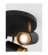 Pogno 3 Light Ceiling Spotlight Clusters Sandy black Gold Aluminium LED GU10 3x10W-5