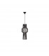 Bredo 21cm Wire Frame Pendant Ceiling Light Black Aluminium Black Fabric Wire Base LED E27-1