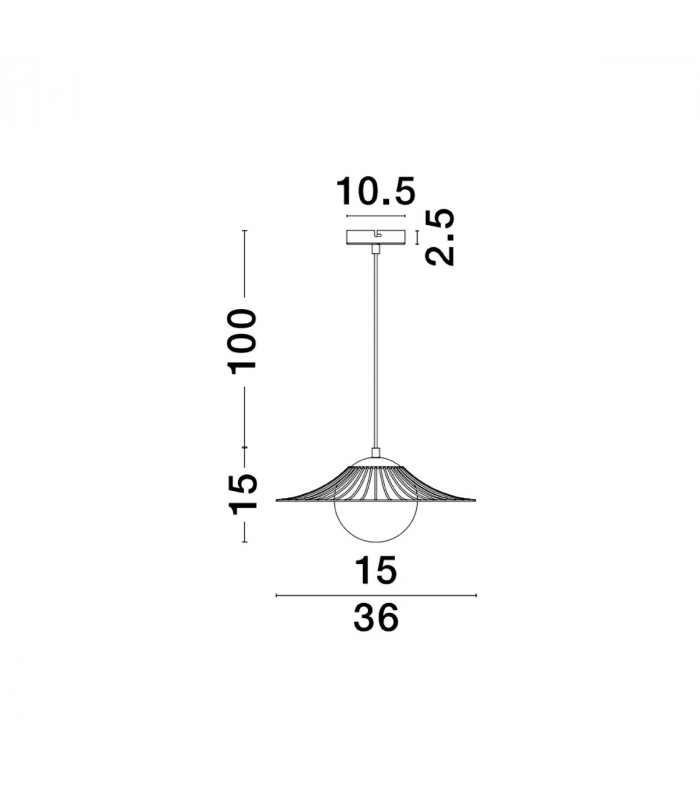 Fly Wire Frame Pendant Ceiling Light Matt Black Metal LED E27-4