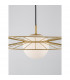 Ellery Globe Pendant Ceiling Light Opal Glass Gold Metal LED E27 45-5