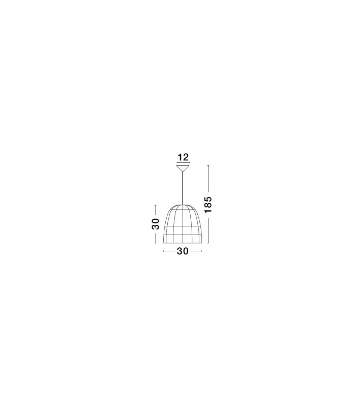 Marlo 30cm Dome Pendant Ceiling Light Natural Rattan Black Fabric Wire Base LED E27-5