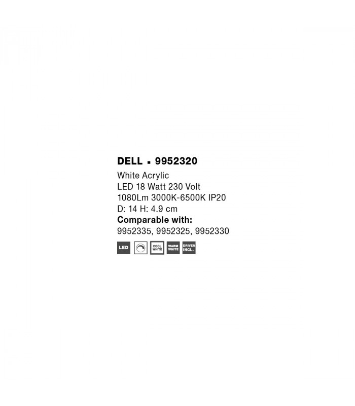 Light Source Ceiling Fan Light for DELL FAN-2