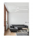 Dell Ceiling Fan Aluminium Matt White 3ABS Wood Blades-1