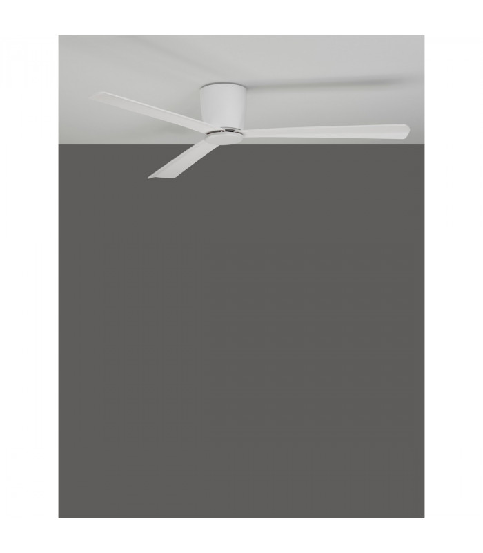 Dell Ceiling Fan Aluminium Matt White 3ABS Wood Blades-5