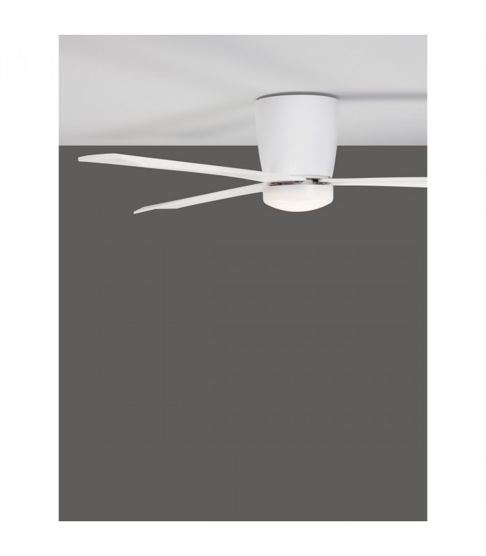Dell Ceiling Fan Aluminium Matt White 3ABS Wood Blades-9