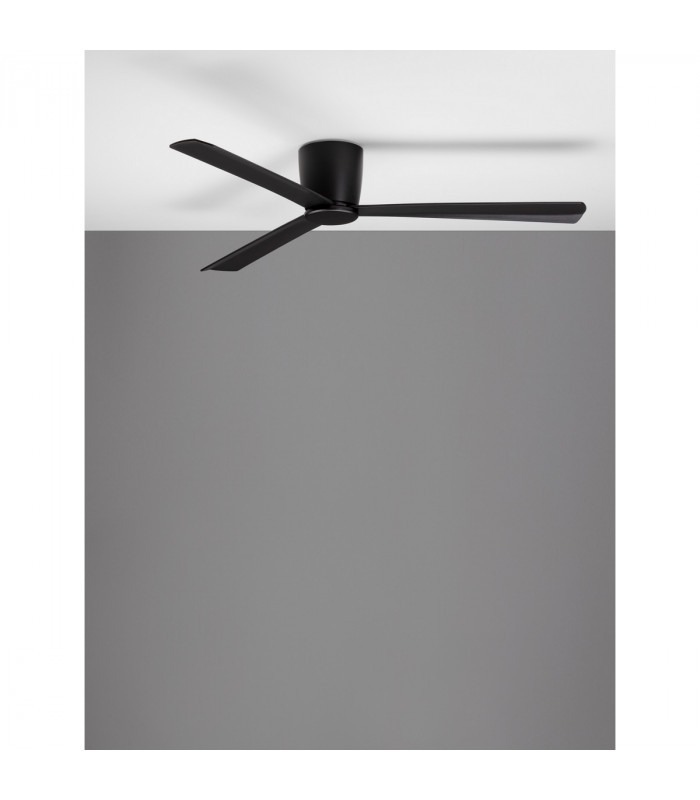 Dell Ceiling Fan Aluminium Matt Black 3ABS Wood Blades-5