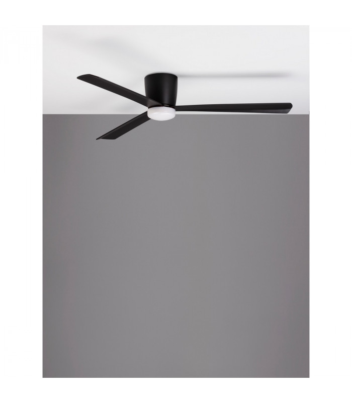Dell Ceiling Fan Aluminium Matt Black 3ABS Wood Blades-6
