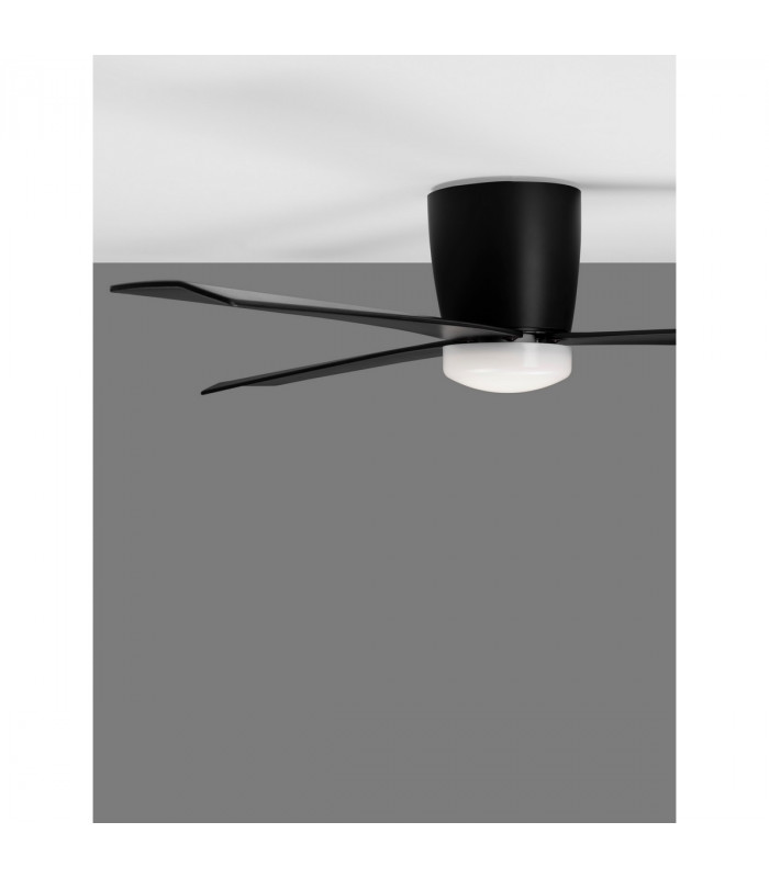 Dell Ceiling Fan Aluminium Matt Black 3ABS Wood Blades-9