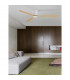 Dell Ceiling Fan Aluminium Wood & Matt White 3ABS Wood Blades-2