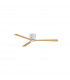 Dell Ceiling Fan Aluminium Wood & Matt White 3ABS Wood Blades-3